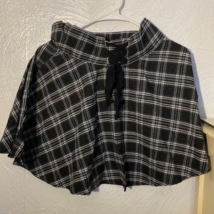 Shein plaid tie up skirt size M